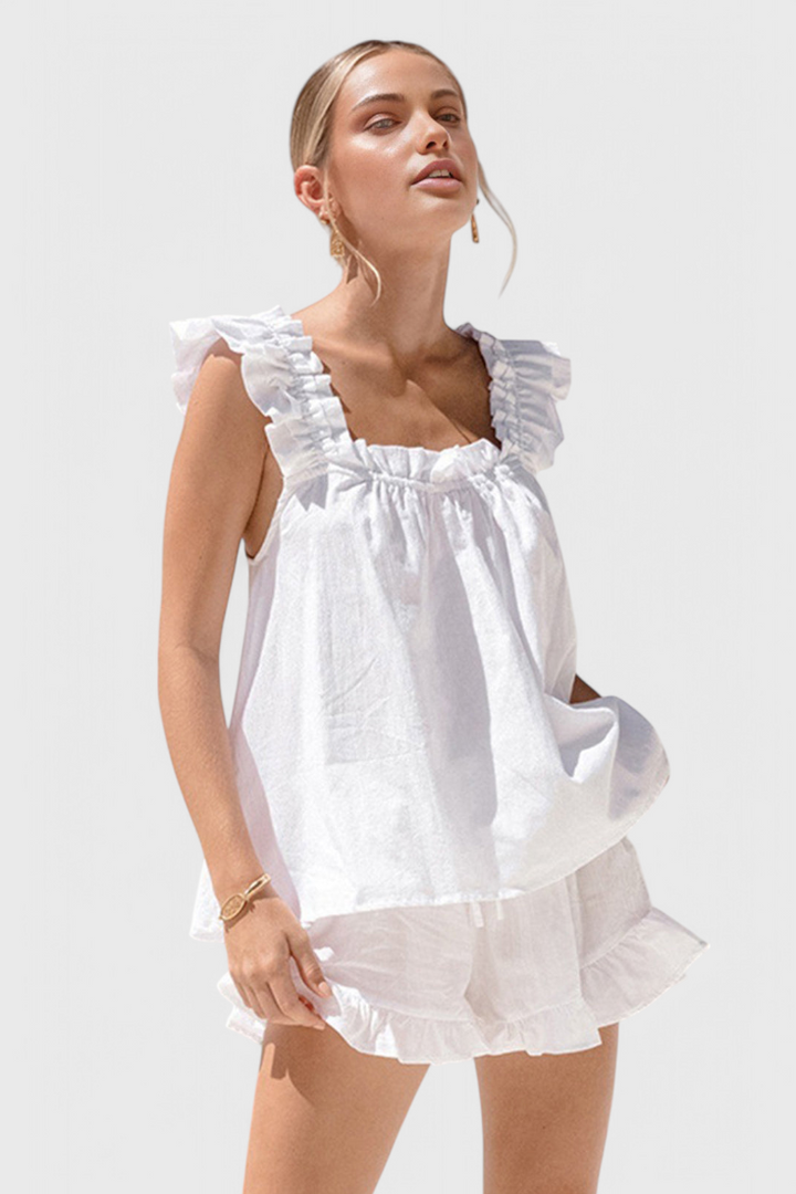 Victoria | Conjunto de Lounge con Volantes