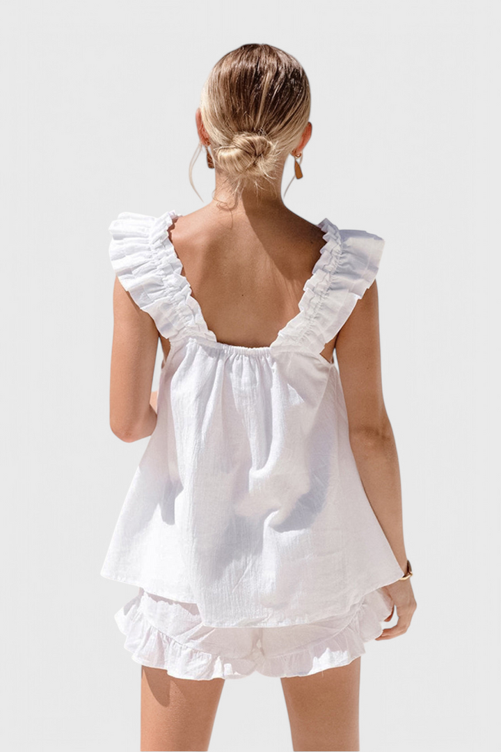 Victoria | Conjunto de Lounge con Volantes