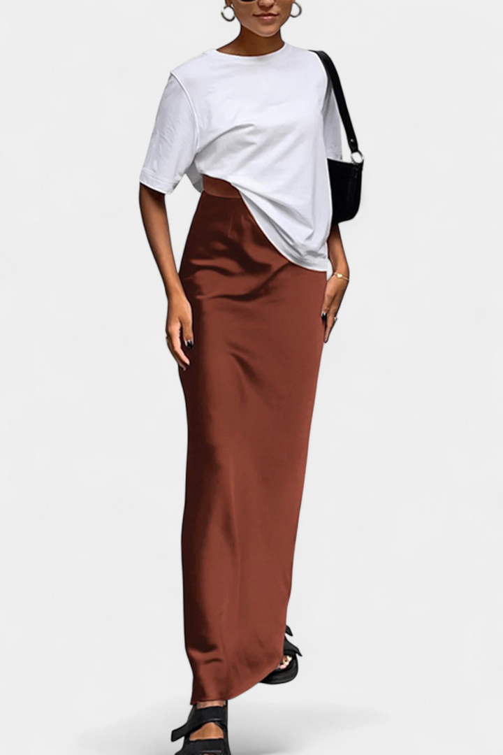 Fable | Falda Maxi Utility de Diseño Liso y Estilo Pulido