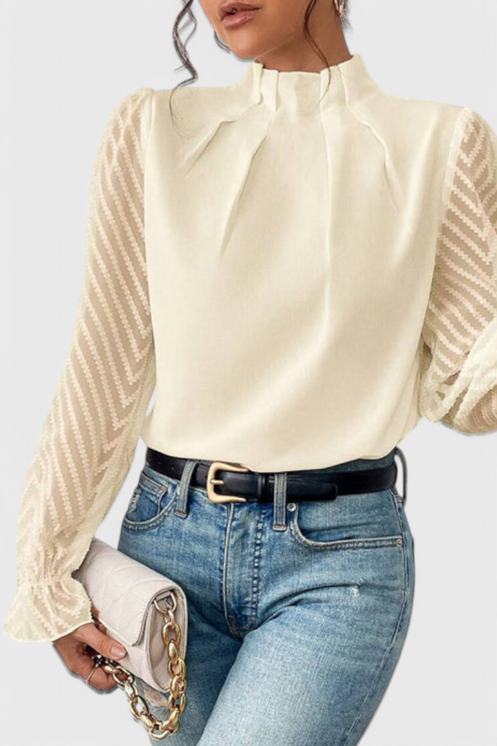 Helga | Blusa de Manga Larga Náutica