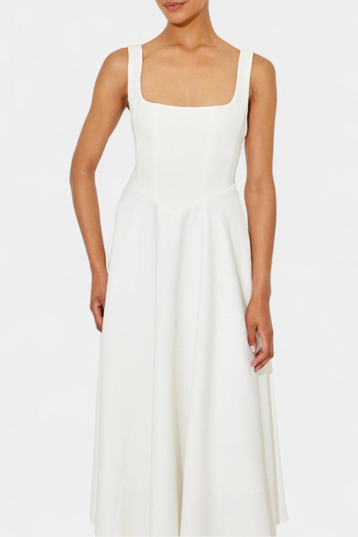Mary | Vestido Midi A-Line Sin Mangas