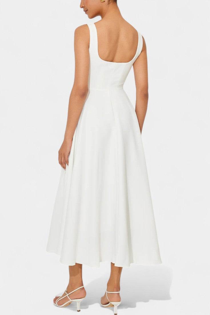 Mary | Vestido Midi A-Line Sin Mangas