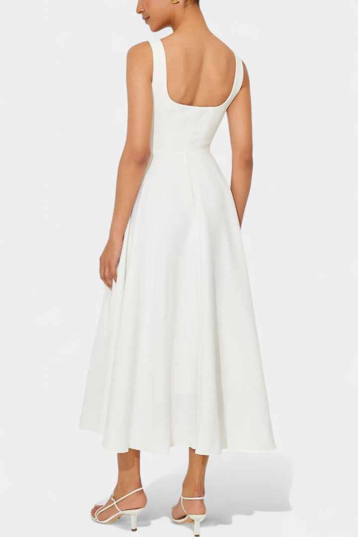 Mary | Vestido Midi A-Line Sin Mangas