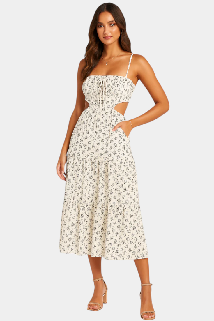 Luzia | Vestido Midi Floral