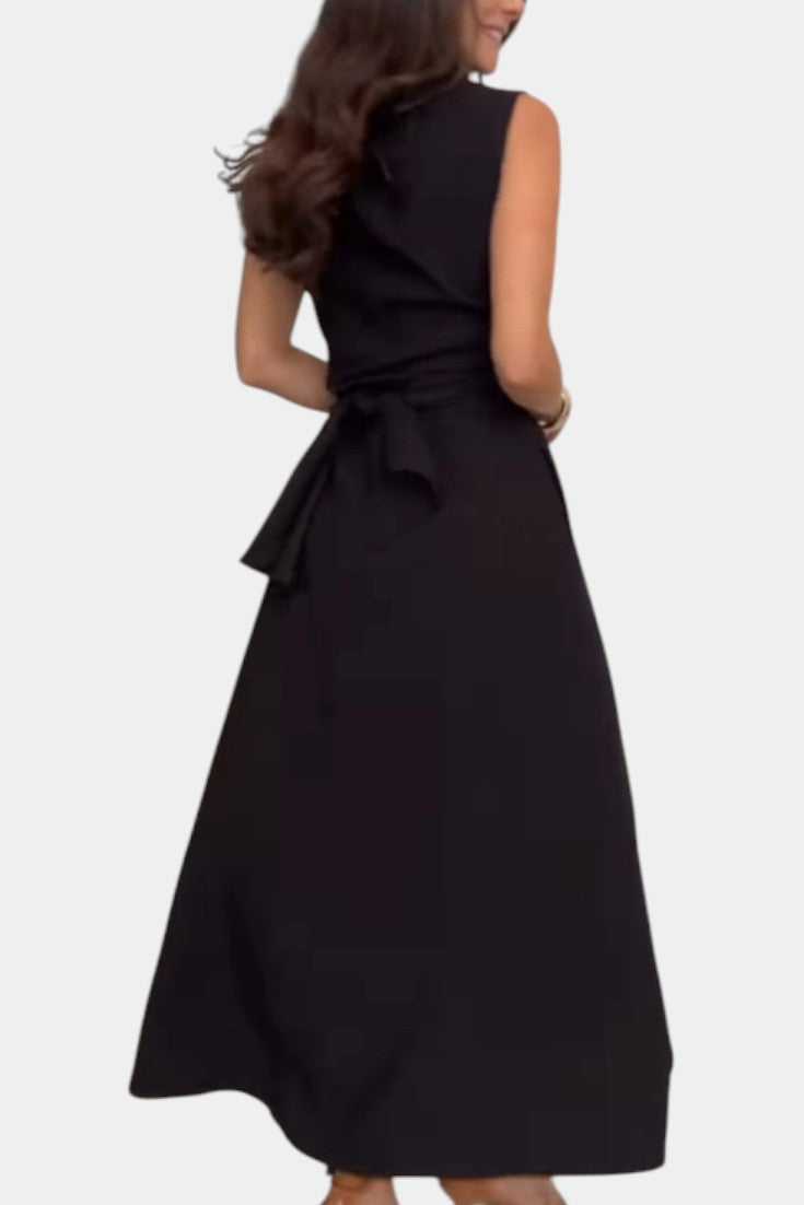 Meryl | Vestido Midi de Estilo Camisa con Botones