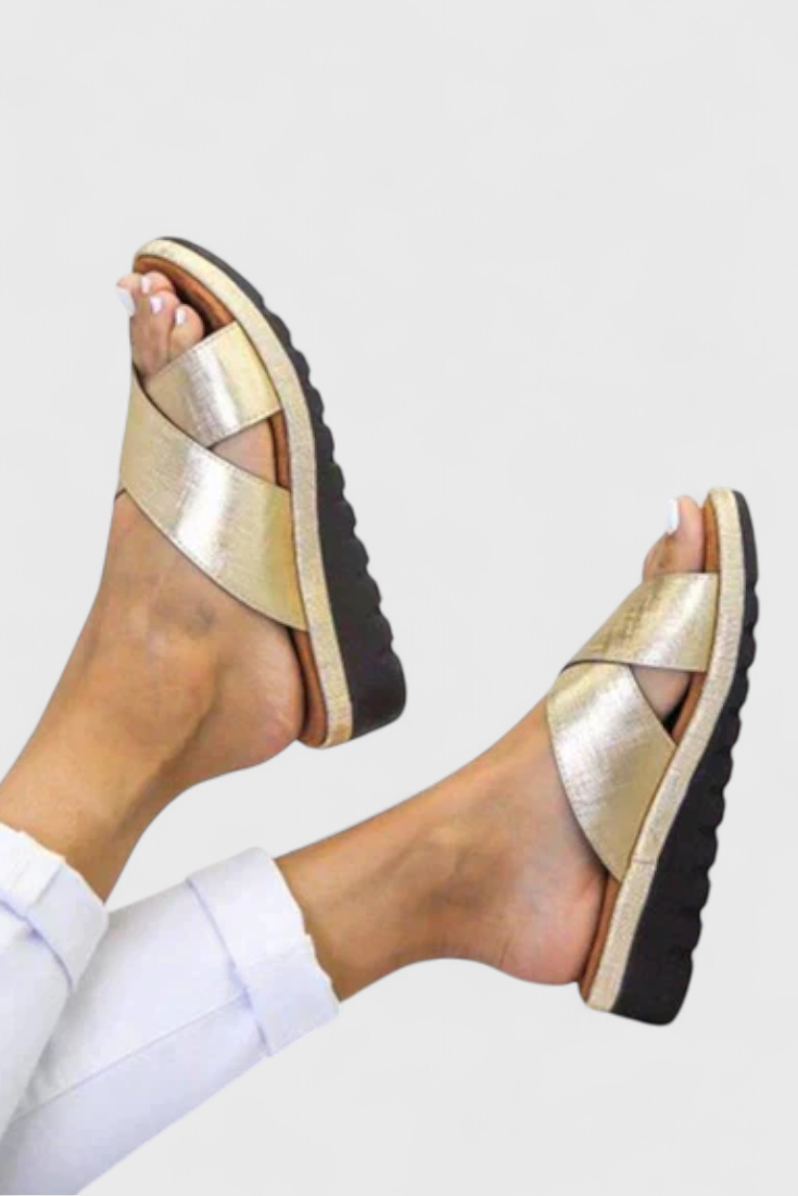 Annelym | Sandalias Ortopédicas con Cuña para Exterior