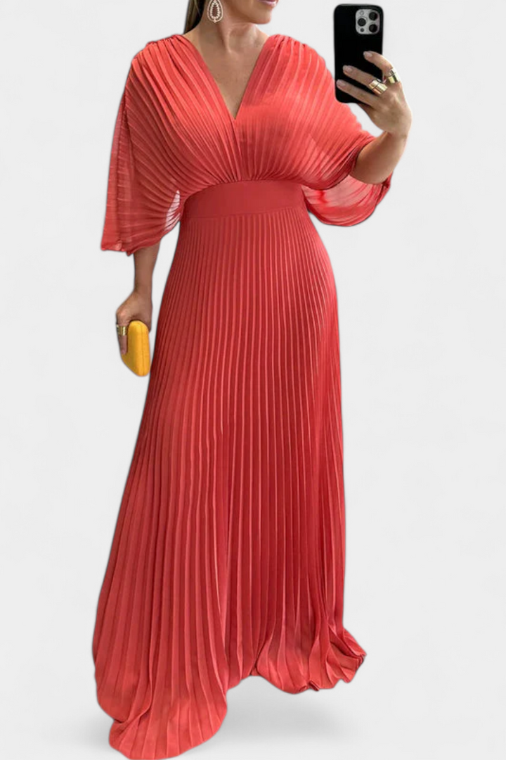 Odele | Vestido Plisado Fluido y Favorecedor