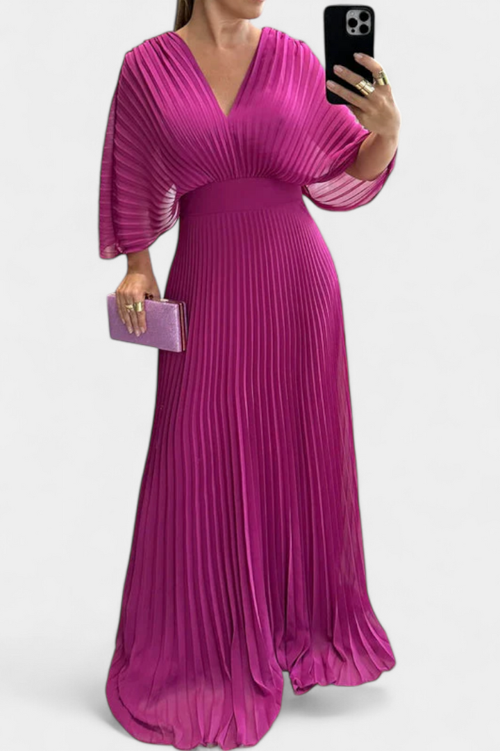 Odele | Vestido Plisado Fluido y Favorecedor