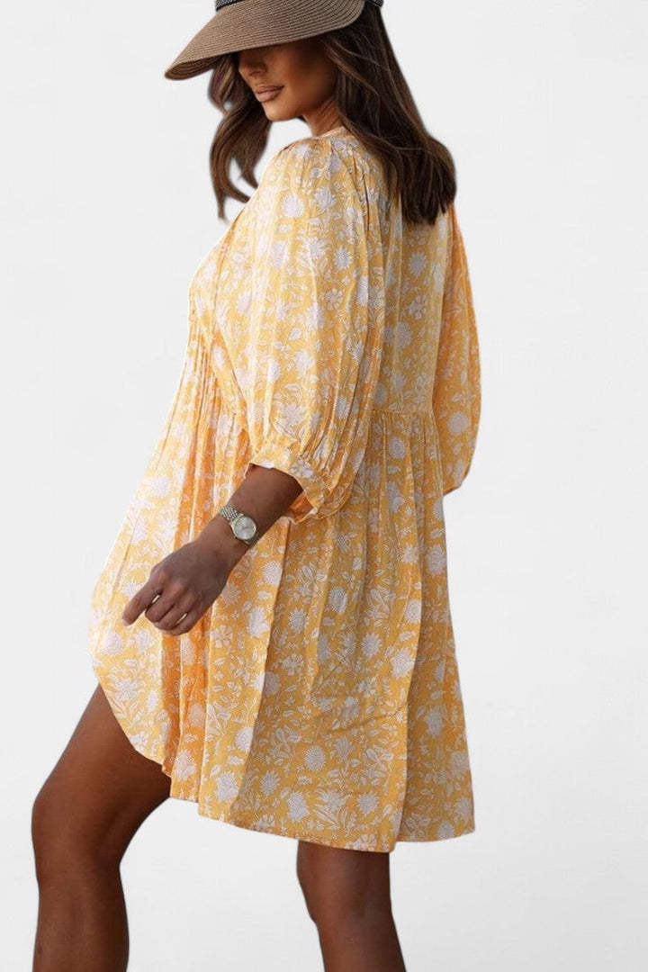 Daniela | Vestido Mini Boho Floral