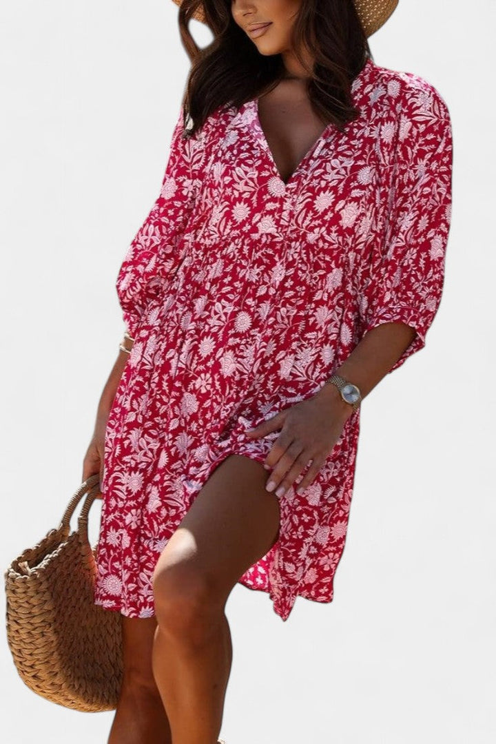 Daniela | Vestido Mini Boho Floral