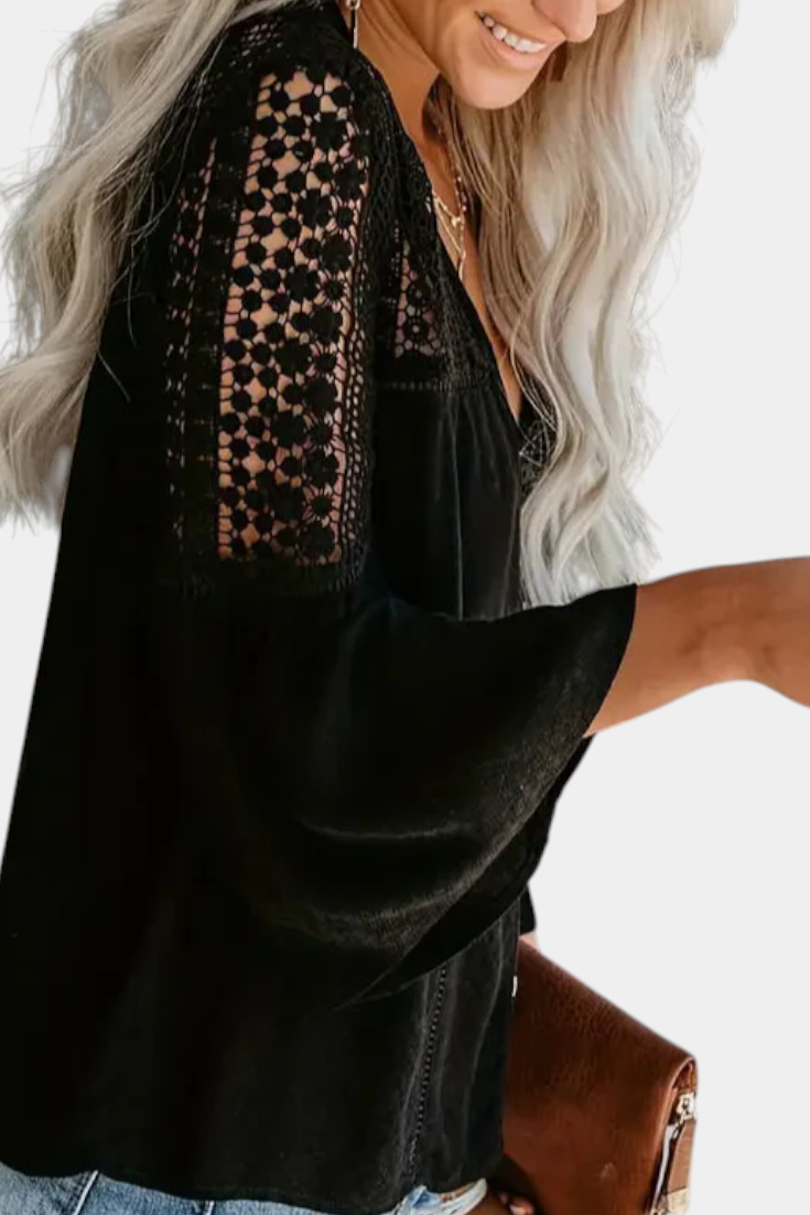 Spice | Blusa de Encaje Sunwoven