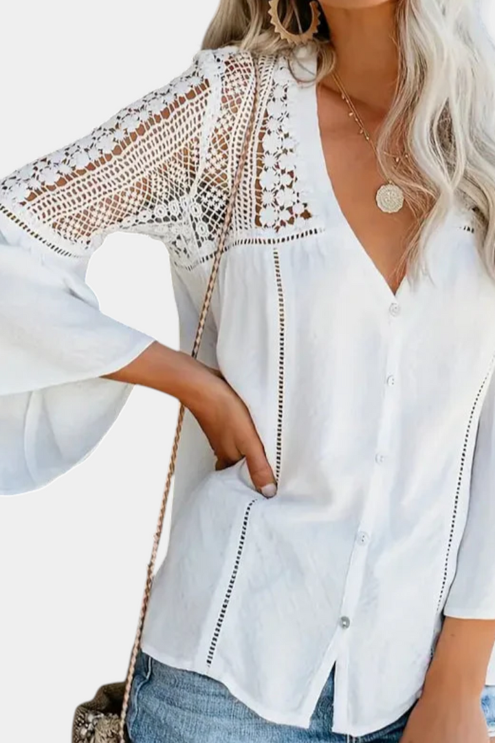 Spice | Blusa de Encaje Sunwoven