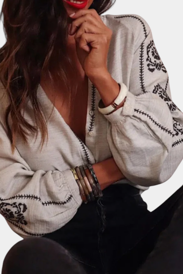 Amara | Top de mezcla de lino