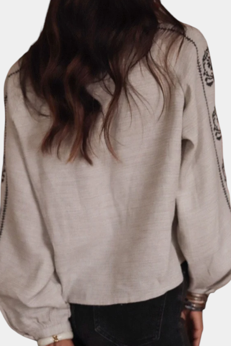 Amara | Top de mezcla de lino