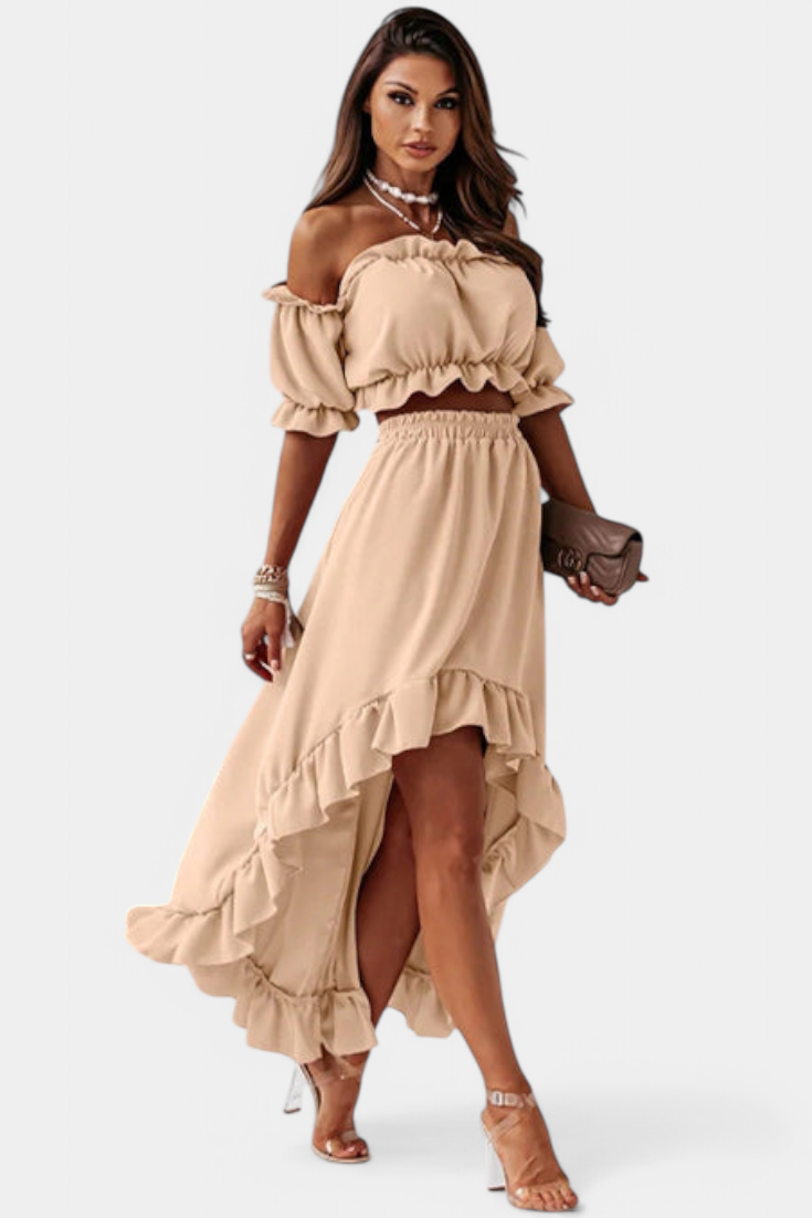 Katja | Conjunto de Dos Piezas Off-Shoulder