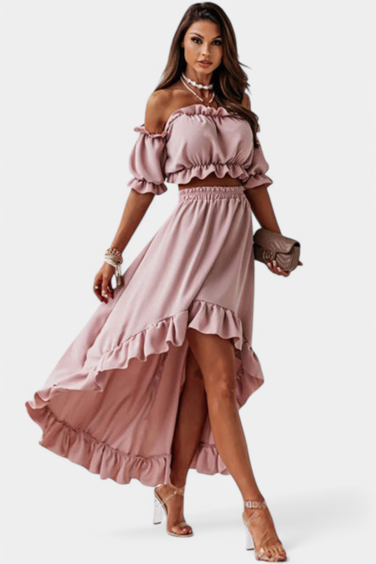 Katja | Conjunto de Dos Piezas Off-Shoulder