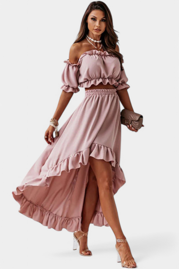 Katja | Conjunto de Dos Piezas Off-Shoulder