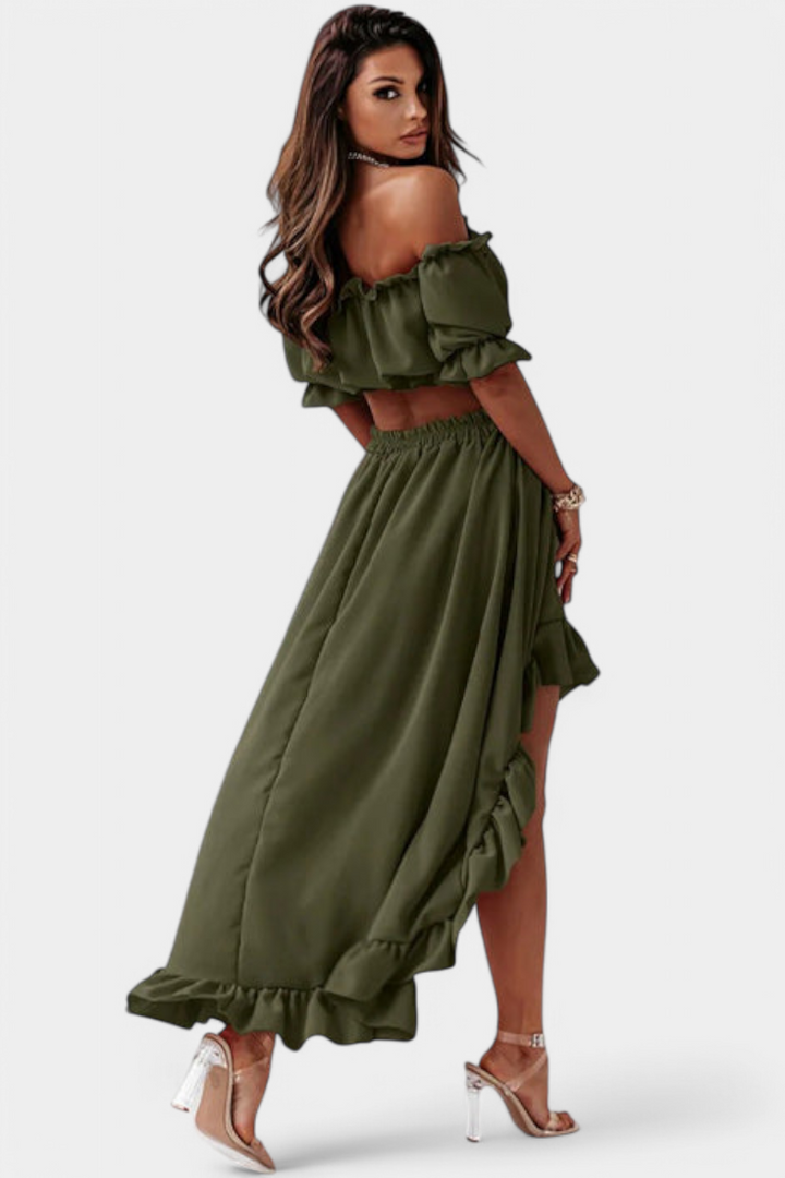 Katja | Conjunto de Dos Piezas Off-Shoulder