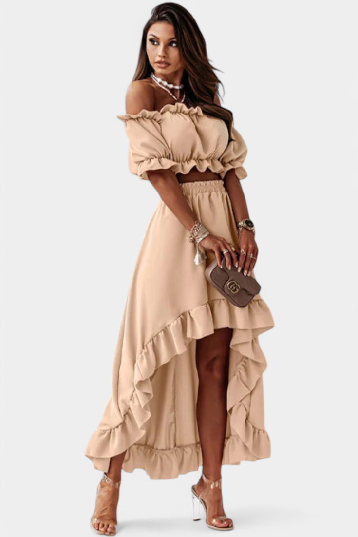 Katja | Conjunto de Dos Piezas Off-Shoulder