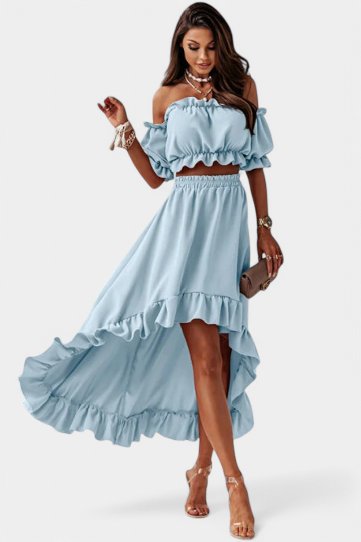 Katja | Conjunto de Dos Piezas Off-Shoulder