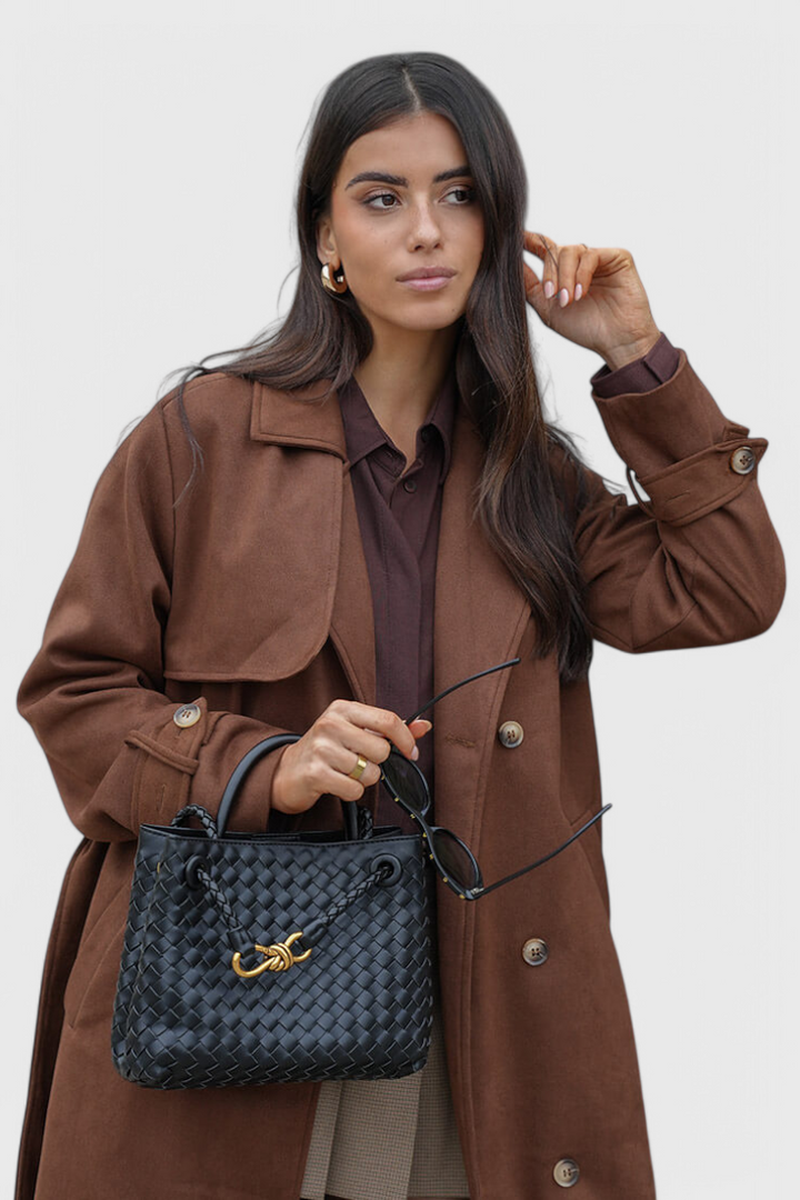 Mary | Bolsa Diaria Tejida Índigo