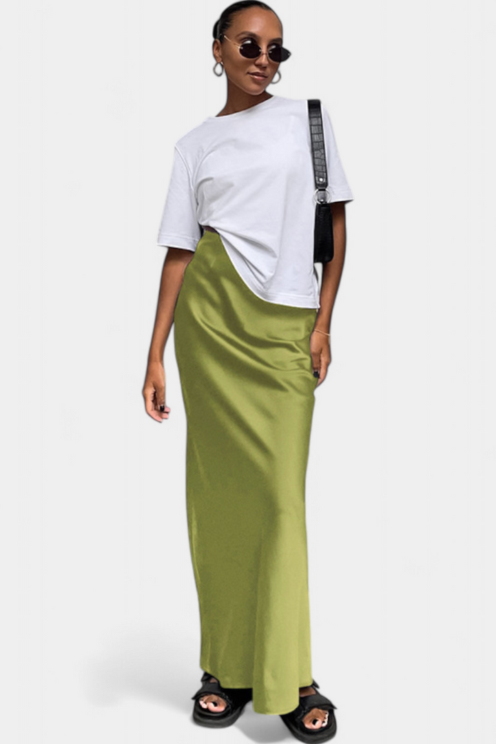 Fable | Falda Maxi Utility de Diseño Liso y Estilo Pulido