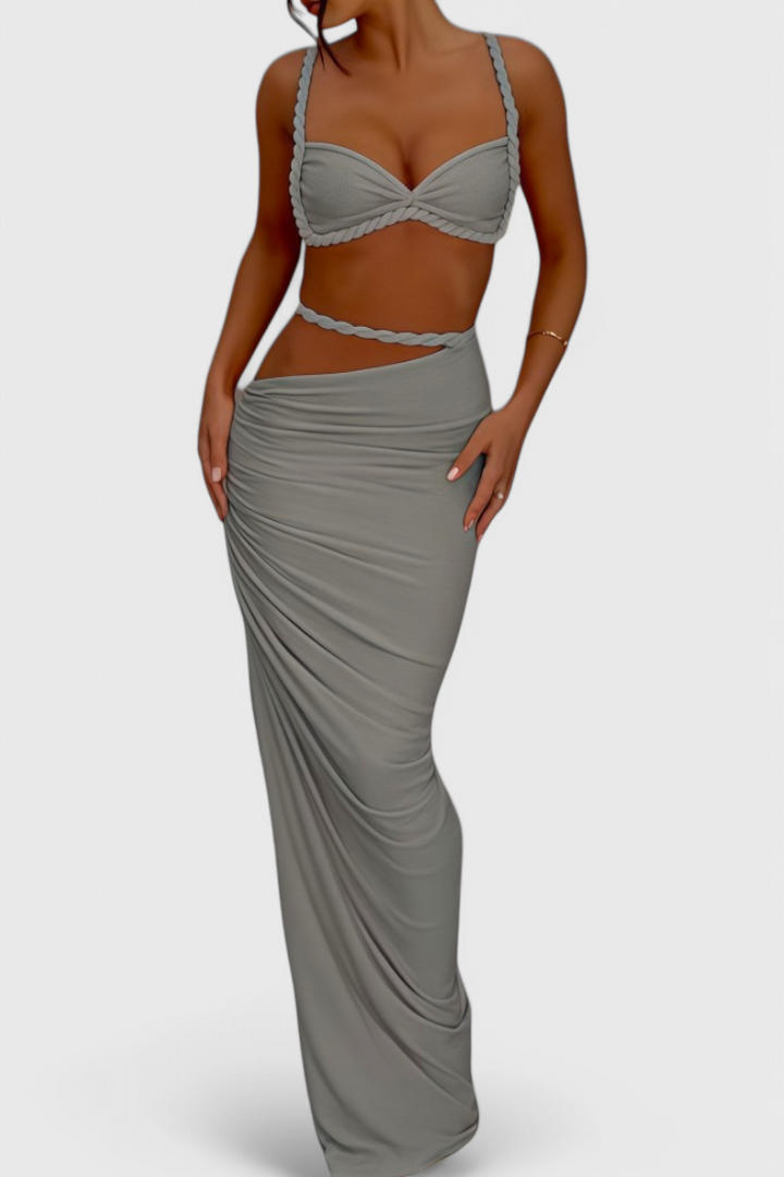 Estela | Conjunto de Falda Sin Espalda