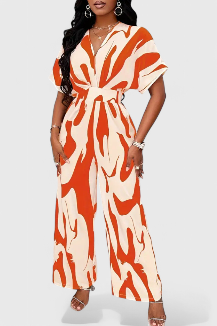 Zahara | Mono Abstracto con Cintura Ajustada