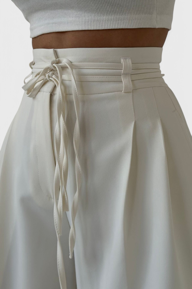 Sophie | Pantalones de pierna ancha con cordones