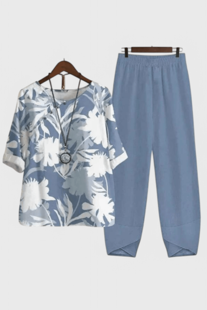 Ursula | Conjunto Chic de Camisa y Pantalón con Estilo Relajado