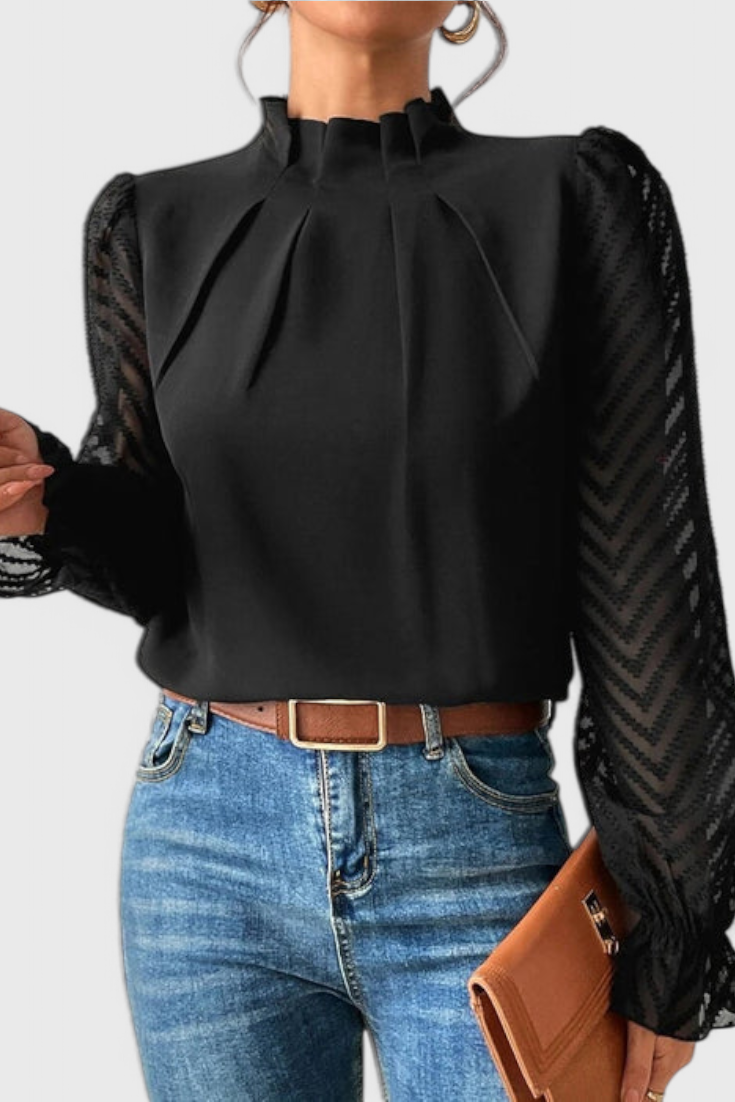 Helga | Blusa de Manga Larga Náutica