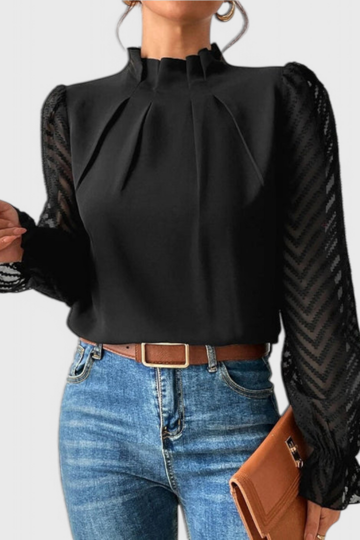 Helga | Blusa de Manga Larga Náutica