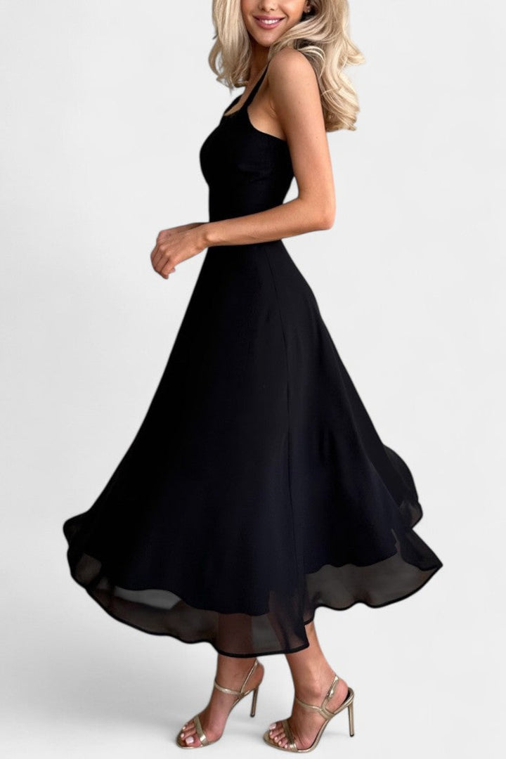 Mary | Vestido Midi A-Line Sin Mangas