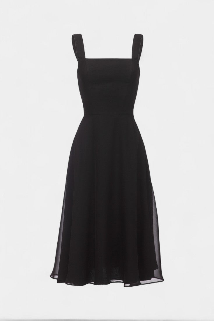 Mary | Vestido Midi A-Line Sin Mangas