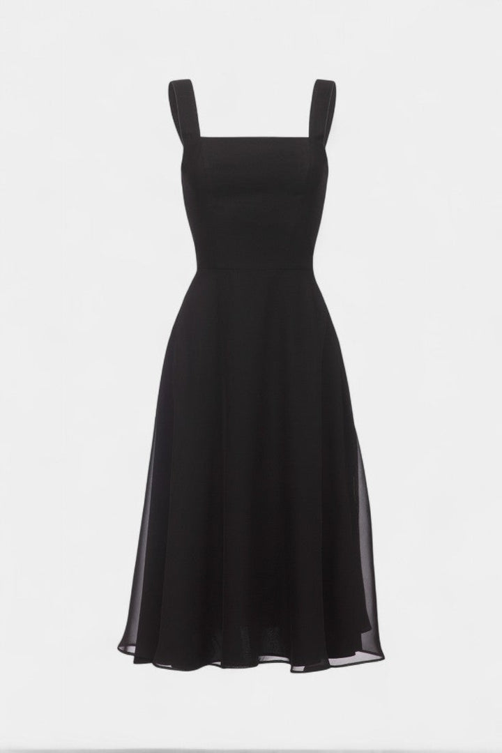 Mary | Vestido Midi A-Line Sin Mangas