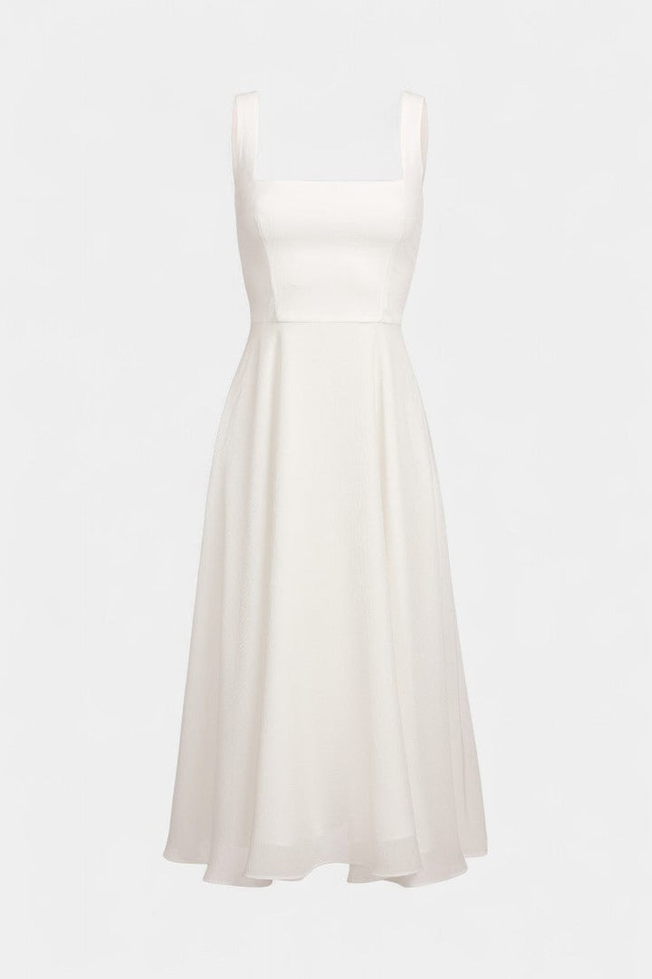 Mary | Vestido Midi A-Line Sin Mangas