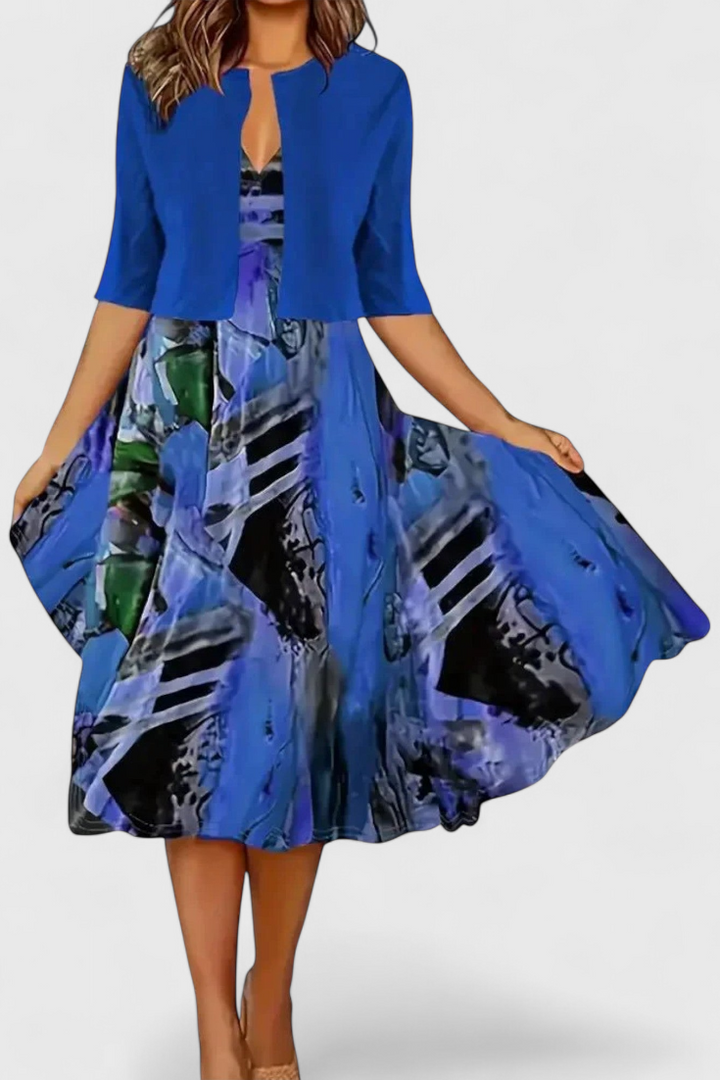 Estrella | Conjunto de Vestido Blazer Midi