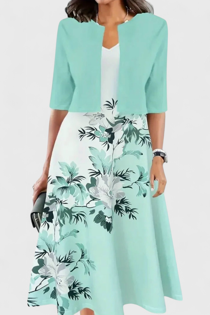 Estrella | Conjunto de Vestido Blazer Midi