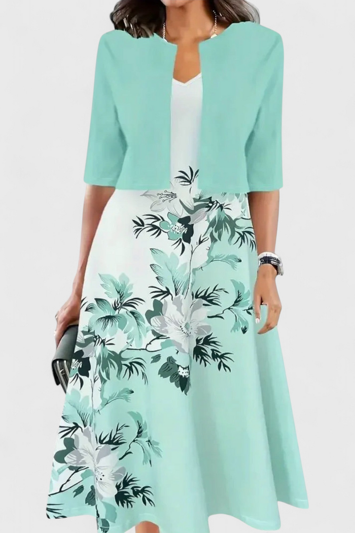 Estrella | Conjunto de Vestido Blazer Midi