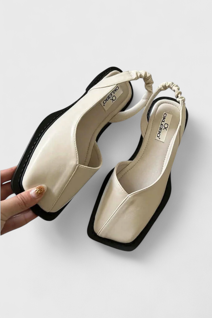 Cora | Zapatillas Acolchadas de Punta Cuadrada