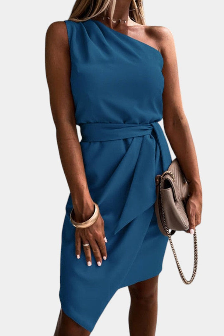 Ainsley | Vestido Draped de Un Hombro