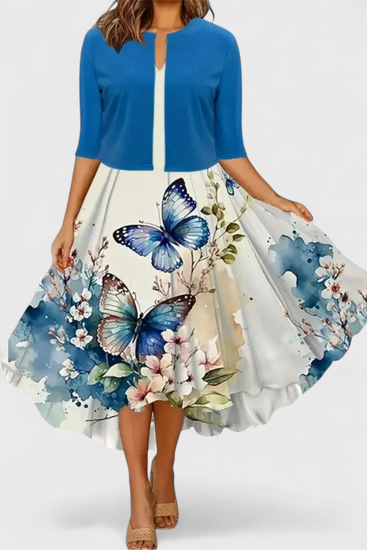 Estrella | Conjunto de Vestido Blazer Midi