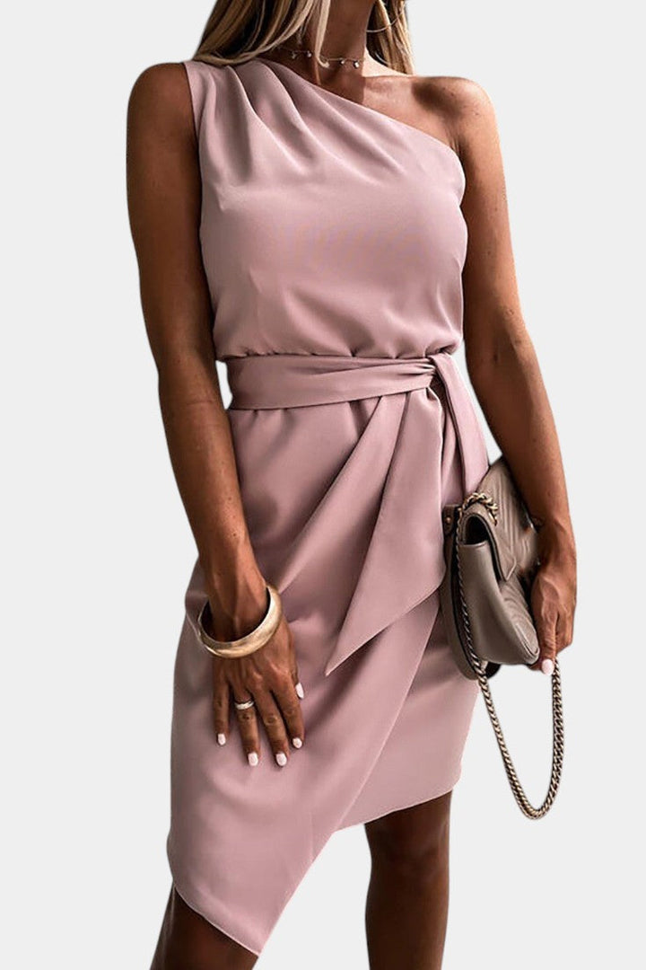 Ainsley | Vestido Draped de Un Hombro