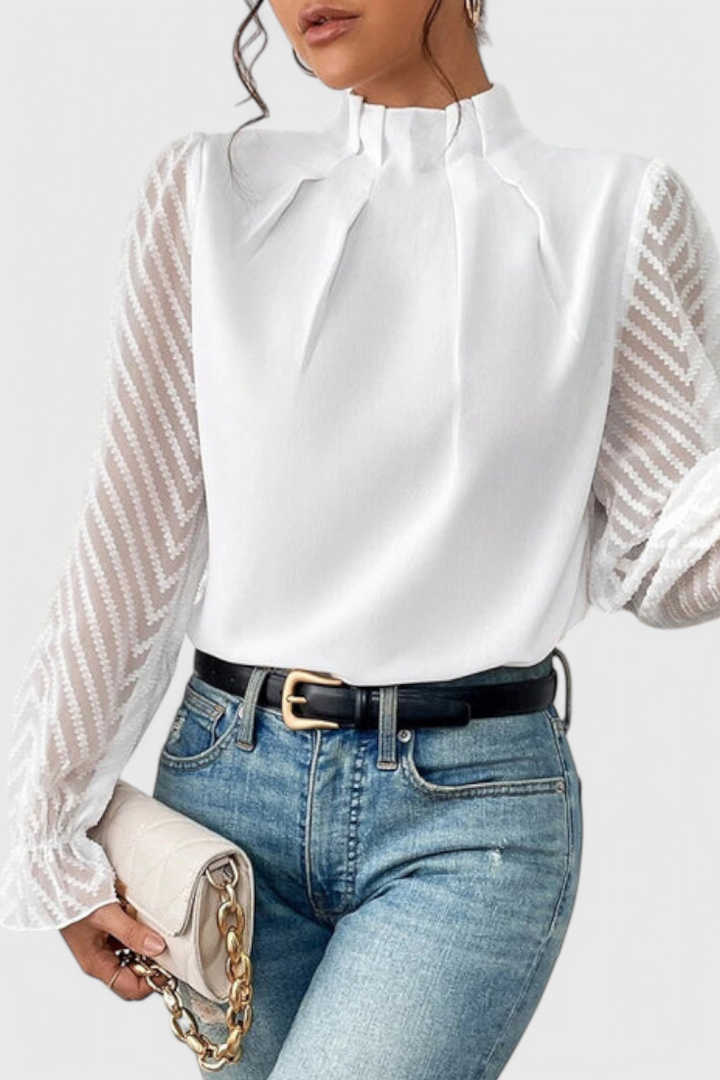 Helga | Blusa de Manga Larga Náutica