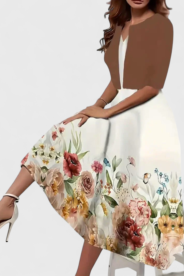 Estrella | Conjunto de Vestido Blazer Midi