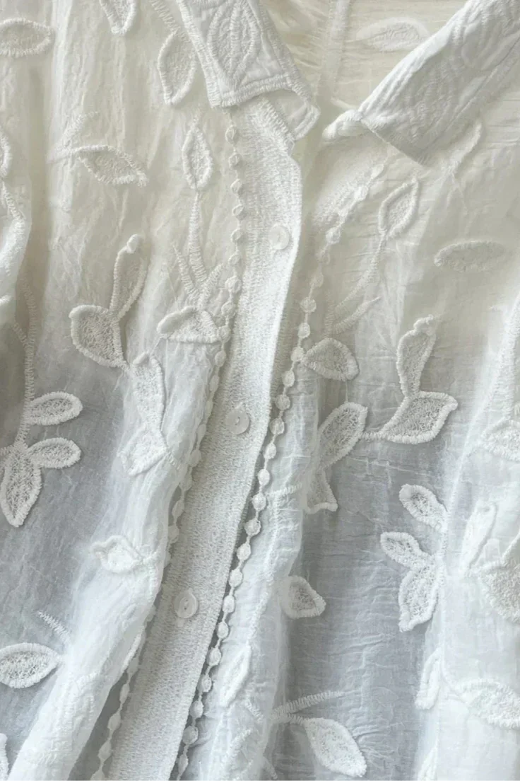 Prairie | Camisa de Encaje Bordado