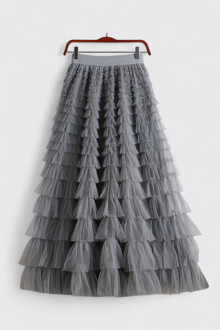 Capucine | Falda Larga de Tul Vintage