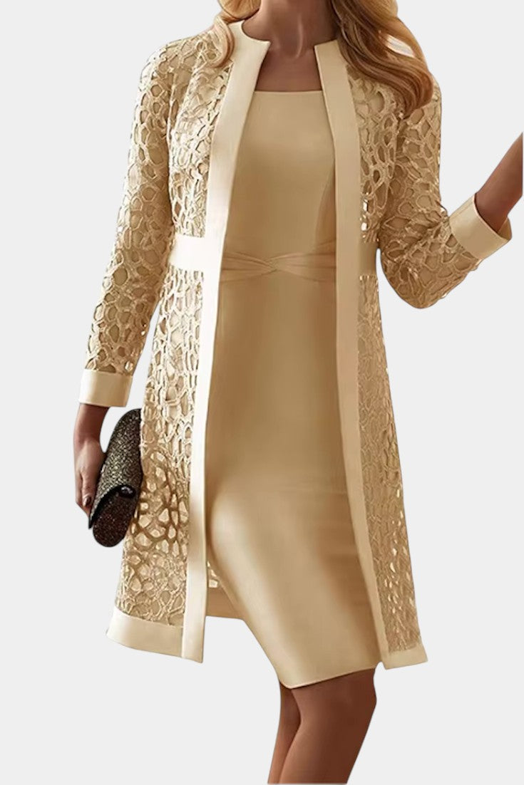 Freya | Conjunto de Vestido de Dos Piezas con Encaje