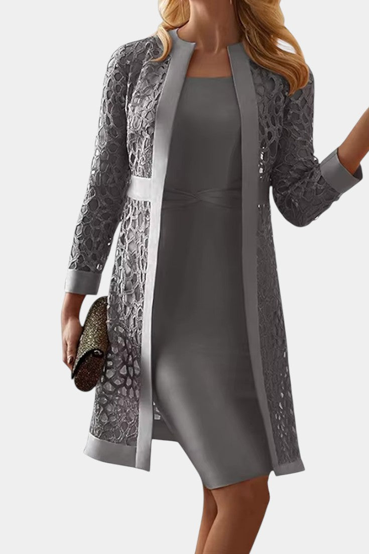 Freya | Conjunto de Vestido de Dos Piezas con Encaje