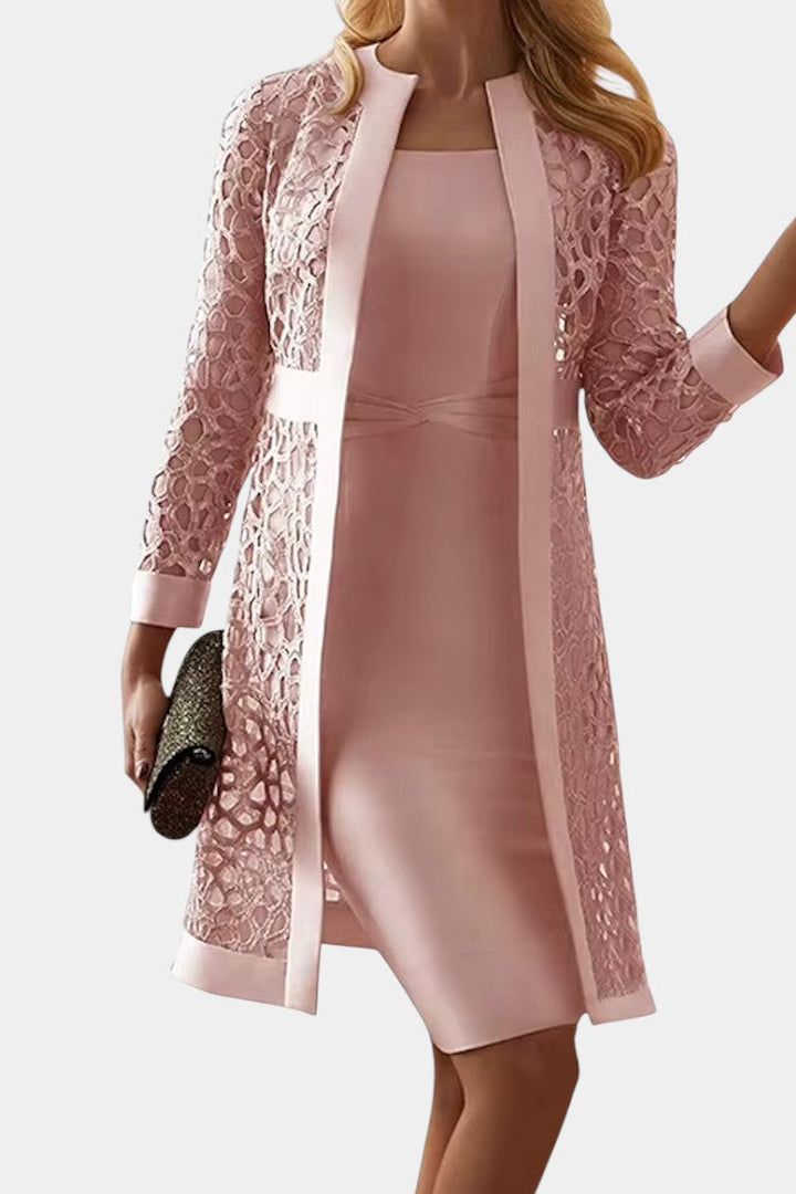 Freya | Conjunto de Vestido de Dos Piezas con Encaje